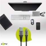 goobay 49297, Kabel grå/Sølv