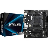 ASRock A520M-HDV Stik AM4 micro ATX, Bundkort AMD, Stik AM4, 3rd Generation AMD Ryzen™ 3, 3rd Generation AMD Ryzen 5, 3rd Generation AMD Ryzen™ 7, 3rd..., DDR4-SDRAM, 64 GB, DIMM