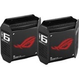 ASUS ROG Rapture GT6 (B-2-PK) Tri-band (2,4 GHz / 5 GHz / 5 GHz) Wi-Fi 6 (802.11ax) Sort 4 Intern, Router Sort, Sort, Intern, Mesh-router, Strøm, 538,8 m², Tri-band (2,4 GHz / 5 GHz / 5 GHz)