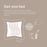 Beurer HK 77 Heaty kashmir-creme, Varme pude fløde