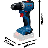 Bosch Batteridrevet bore-/skruemaskine GSR18V-52 med 2 batterier 18 volt 2,0 ampere-timer i L-kasse, Bore-/ skruemaskine Detail