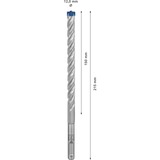 Bosch Expert SDS plus-7X Hammer drill bit 30 stk, Boremaskine Borehammer, Hammer drill bit, 1,2 cm, 215 mm, Beton, Sten, 15 cm