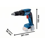 Bosch GTB 18V-45 Professional 4500 rpm Sort, Blå, Skruetrækker Blå/Sort, Skruemaskine, Pistolhåndtag, 1/4", Sort, Blå, 4500 rpm, 32 Nm