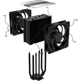 Cooler Master V4 ALPHA 3DHP, CPU køler Sort/Sølv