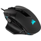 Corsair Nightsword RGB mus Højre hånd USB Type-A Optisk 18000 dpi, Gaming mus Sort, Højre hånd, Optisk, USB Type-A, 18000 dpi, Sort