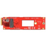 DeLOCK 63797 interface-kort/adapter Intern M.2, PCIe 4.0, Rød, FCC, 31 mm, 111 mm
