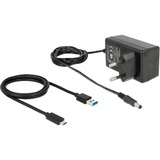 DeLOCK Ekstern USB 3.2 Gen 2 4-port Hub 10Gbps, USB hub Sort