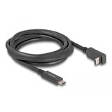 DeLOCK USB 3.2 Gen 1 kabel, USB-C stik > USB-C stik Sort