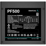 DeepCool PF500 enhed til strømforsyning 500 W 20+4 pin ATX ATX Sort, PC strømforsyning Sort, 500 W, 220 - 240 V, 50 Hz, 100 W, 480 W, 100 W