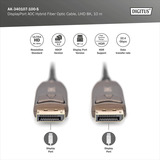Digitus AK-340107-100-S, Kabel Sort