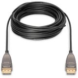 Digitus DisplayPort AOC hybrid fiberoptisk kabel, UHD 8K Sort