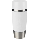 Emsa 515108 rejsekrus 0,36 ml Hvid, Cup Hvid/rustfrit stål, Hvid, Polypropylen, Silikone, 4 t, 8 t, 0,36 ml, 8 cm