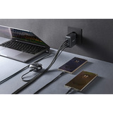 Intenso Strømforsyning GaN + kabel, Oplader Sort