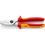 KNIPEX 95 16 200 kabeltang Håndtråd/kabelskærer, Skære tang Håndtråd/kabelskærer, Rød/Gul, Krom, 2 cm, VDE, 20 cm