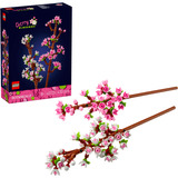 LEGO Botanicals rosa blomsterbuket sæt (med vase), Bygge legetøj 