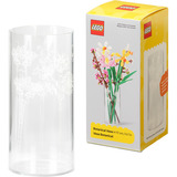 LEGO Botanicals rosa blomsterbuket sæt (med vase), Bygge legetøj 