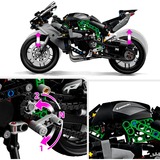 LEGO Kawasaki Ninja H2R-motorcykel, Bygge legetøj Byggesæt, 10 År, Plast, 643 stk, 873 g
