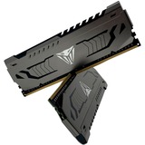 Patriot Viper Steel PVS416G360C8K hukommelsesmodul 16 GB 2 x 8 GB DDR4 3600 Mhz grå, 16 GB, 2 x 8 GB, DDR4, 3600 Mhz, 288-pin DIMM