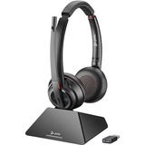 Plantronics Savi 8220 UC Headset Sort Sort, Headset, Headset, Kontor/Callcenter, Sort, Binaural, Trådløs