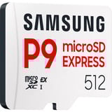 Samsung P9 Express 512 GB microSDXC, Hukommelseskort Hvid