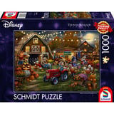 Schmidt Spiele Thomas Kinkade Studios: Disney - Mickey & Minnie Pumpkin Festival, Puslespil 