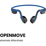 Shokz OpenMove Hovedtelefoner Trådløs Ørekrog Opkald/musik USB Type-C Bluetooth Blå Blå/Sort, Trådløs, Opkald/musik, 20 - 20000 Hz, 29 g, Hovedtelefoner, Blå