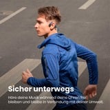 Shokz OpenMove Hovedtelefoner Trådløs Ørekrog Opkald/musik USB Type-C Bluetooth Blå Blå/Sort, Trådløs, Opkald/musik, 20 - 20000 Hz, 29 g, Hovedtelefoner, Blå