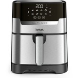 Tefal Easy Fry & Grill EY505D15 frituregryde Enkelt 4,2 L Enkeltstående 1550 W Varmluftsteger Rustfrit stål, Airfryer rustfrit stål/Sort, Varmluftsteger, 4,2 L, 80 °C, 200 °C, 6 person(er), 60 min.