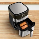 Tefal Easy Fry & Grill EY505D15 frituregryde Enkelt 4,2 L Enkeltstående 1550 W Varmluftsteger Rustfrit stål, Airfryer rustfrit stål/Sort, Varmluftsteger, 4,2 L, 80 °C, 200 °C, 6 person(er), 60 min.