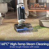 Tineco FLOOR ONE S6 Stretch Steam Plus, Våd / tør støvsuger Hvid