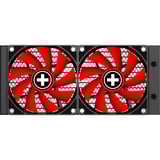 Xilence Performance A+ LiQuRizer LQ240 Processor Alt-i-en væskekøler 12 cm Sort, Vandkøling Sort/Rød, Alt-i-en væskekøler, 12 cm, 70 kubikfod/min., Sort