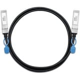 Zyxel DAC10G-1M-ZZ0103F InfiniBand og fiberoptisk kabel SFP+ Sort Sort, 1 m, SFP+, SFP+