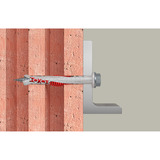 fischer Langskaftet rawlplug DuoXpand 10x160 FUS, Dyvel Lys grå/Rød