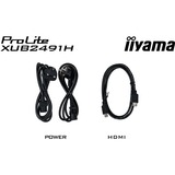 iiyama ProLite XUB2491H-B1 computerskærm 60,5 cm (23.8") 1920 x 1080 pixel Fuld HD LED Sort, LED-skærm Sort (mat), 60,5 cm (23.8"), 1920 x 1080 pixel, Fuld HD, LED, 0,5 ms, Sort
