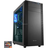 ALTERNATE Gaming PC Sort/gennemsigtig