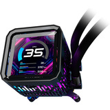 ASRock Phantom Gaming 360 LCD, Vandkøling Sort