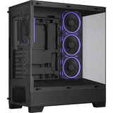 ASUS A31 Plus TG ARGB BLACK Midi Tower Sort, Towerkabinet Sort, Midi Tower, PC, Sort, ATX, micro ATX, Mini-ITX, Flere, 16,5 cm