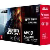 ASUS Radeon RX 9070 XT TUF GAMING OC COD Black Ops 7 Edition, Grafikkort Sort