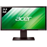 Acer B243HL Generalüberholt, LED-skærm Sort