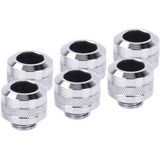 Alphacool Eiszapfen PRO 13mm HardTube Fitting G1/4 - Chrome, Forbindelse Chrome