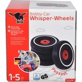 BIG Bobby-Car-Whisper-Wheels Rollespils Legetøj, Hjul sæt Sort