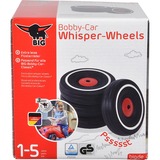 BIG Bobby-Car-Whisper-Wheels Rollespils Legetøj, Hjul sæt Sort