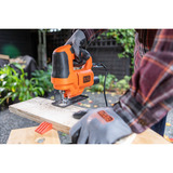 BLACK+DECKER BES602-QS, Stiksav Orange/Sort