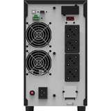 BlueWalker VFI 3000 AT Dobbeltkonvertering (online) 3 kVA 2700 W 4 AC stikkontakt(er), UPS Sort, Dobbeltkonvertering (online), 3 kVA, 2700 W, Ren sinus, 80 V, 300 V