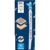 Bosch 2 608 900 546 stiksav, rullesav & sabelsavklinge Stiksavklinger Bimetal 100 stk Stiksavklinger, Træ, Bimetal, Rustfrit stål, 2 mm, 11,7 cm