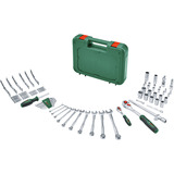 Bosch Avanceret værktøjskasse, 132 dele, Topnøgle Grøn