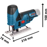 Bosch GST 10,8 V-LI puslespil 1,5 kg, Stiksav Blå, 8 V-LI, Sort, Blå, 45°, 0 - 45°, Deep discharge, Overophedning, Overbelastning, 7 cm, 3 mm