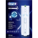 Braun Genius X 80354130 elektrisk tandbørste Voksen Hvid, El-tandbørste Hvid, Voksen, Elektrisk tandbørste, Tongue care, Intens, Daglig pleje, Gum pleje, Sensitiv, Blegning, Hvid, 2 min, Tyskland