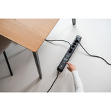 Brennenstuhl Connect Premium-Line WiFi stikdåse 6-vejs, Strømskinne Sort