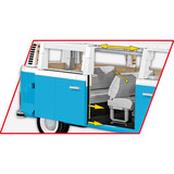 COBI Volkswagen T2b Bus, Bygge legetøj Lyseblå/Hvid